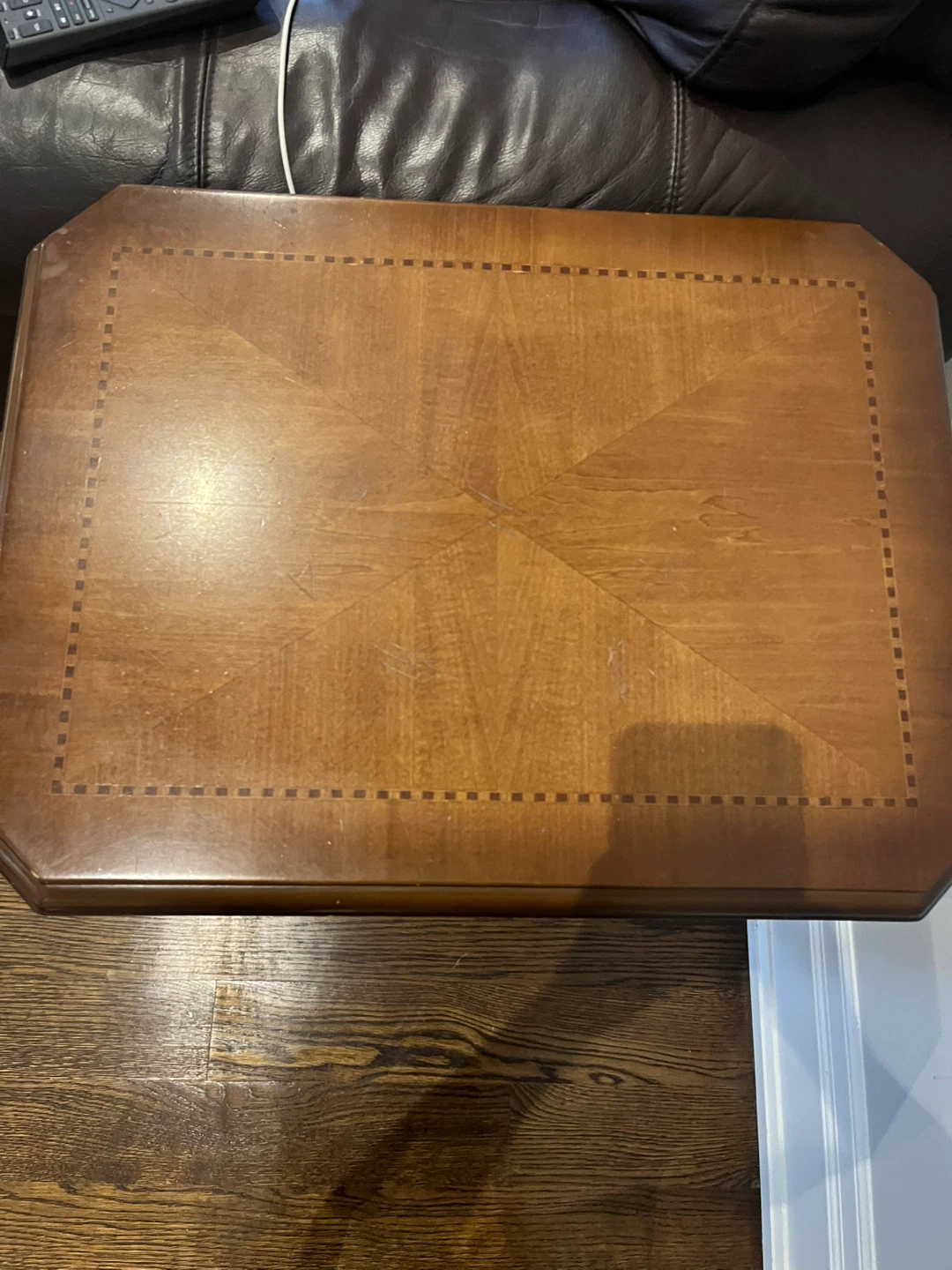 Wood End Table with Storage - photo 5