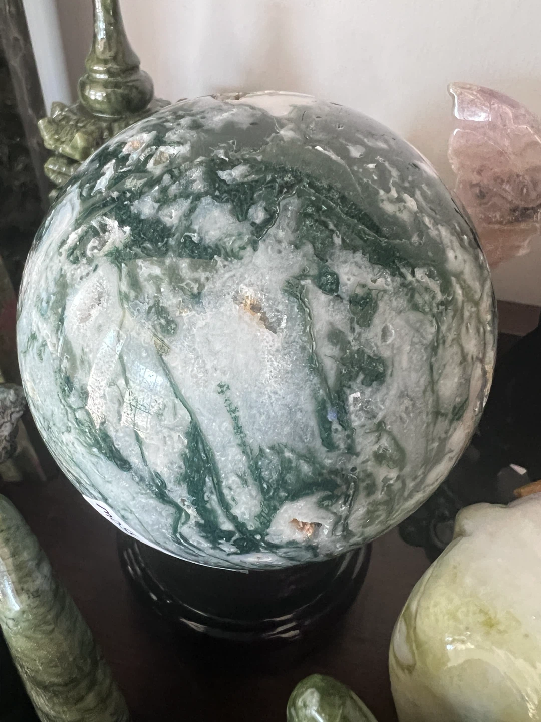 MOSS AGATE SPHERE - photo 2