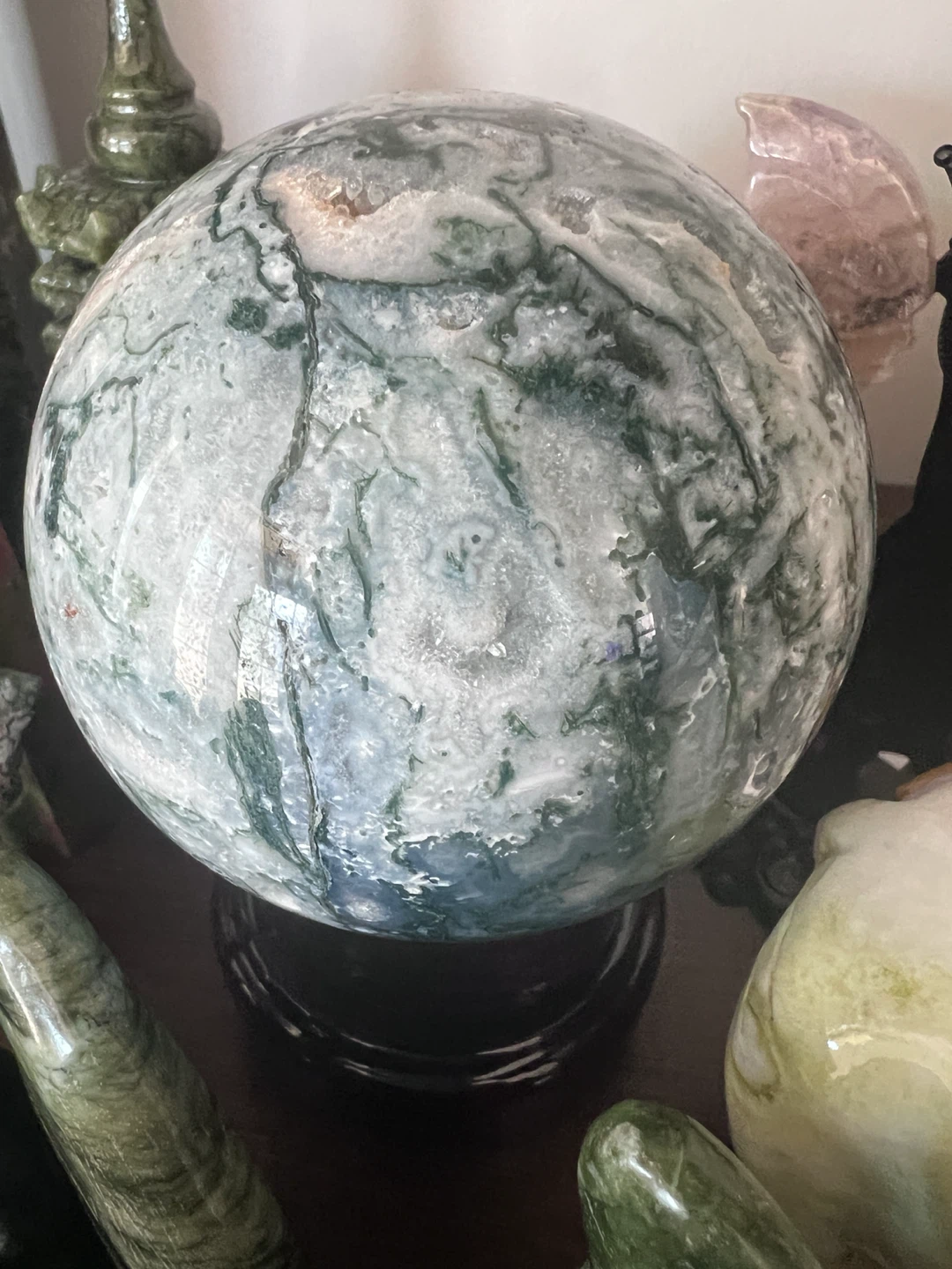 MOSS AGATE SPHERE - photo 4