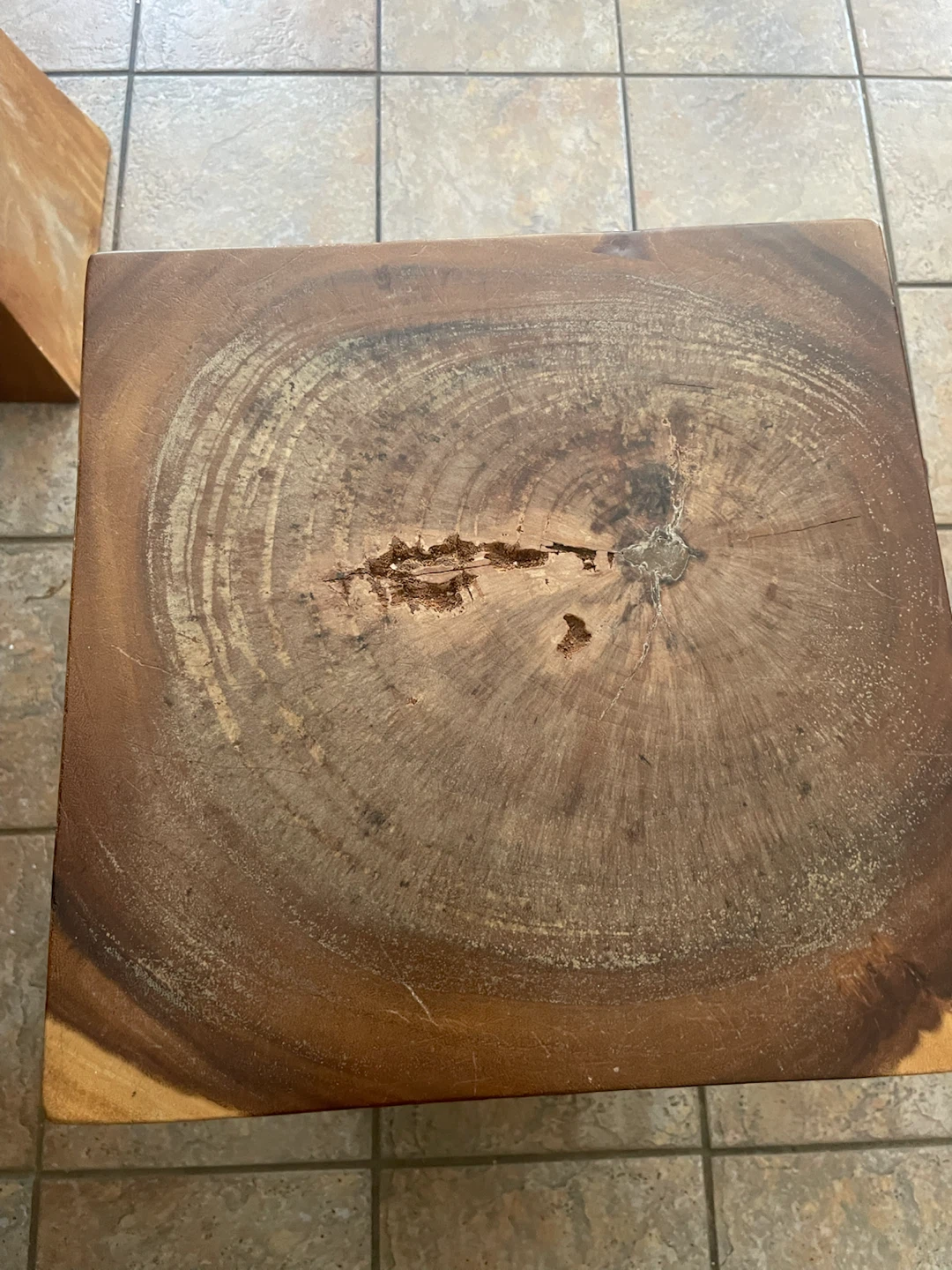 Solid Wood End Table / Stool - photo 5