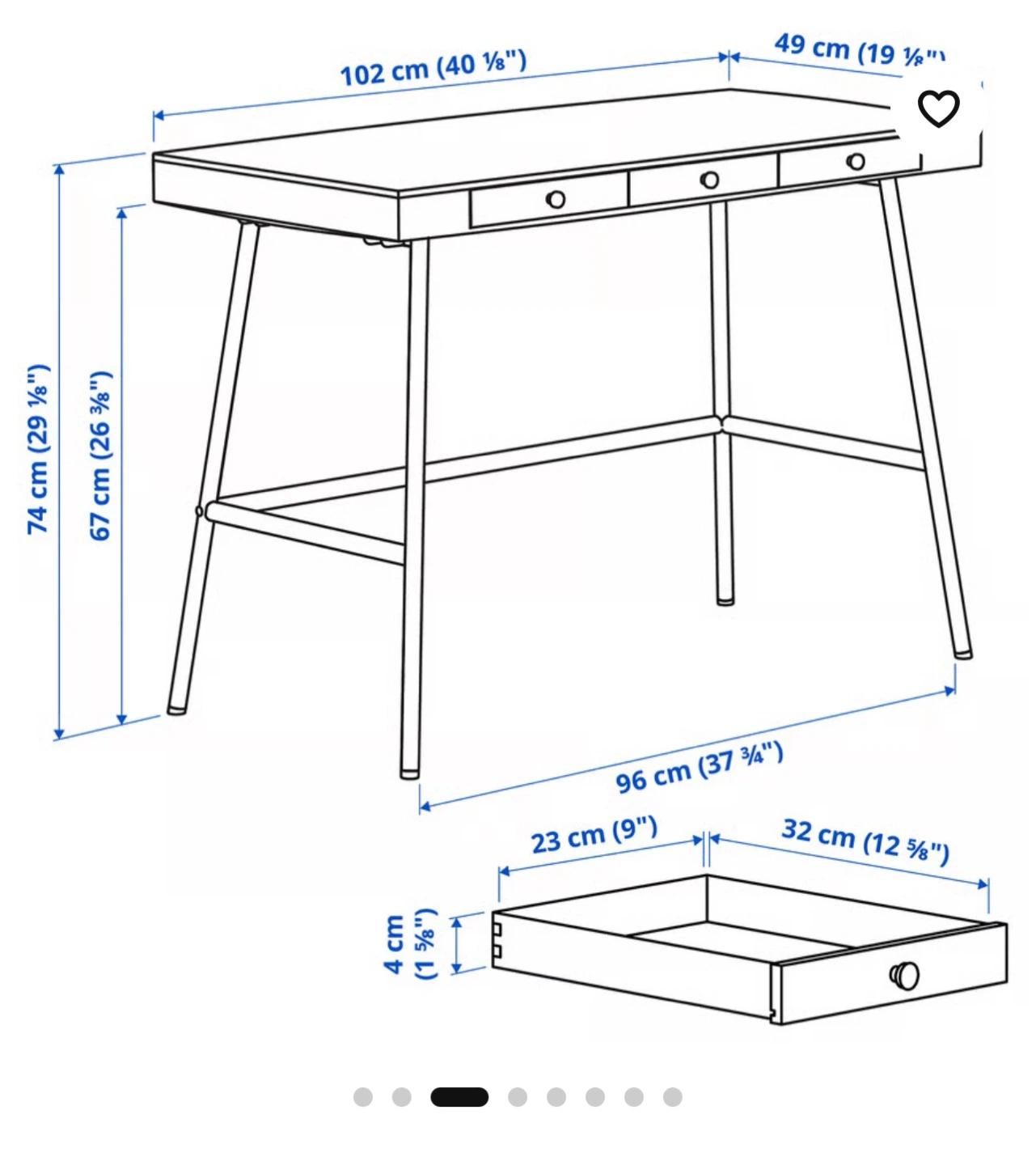 IKEA Desk Like New - photo 3