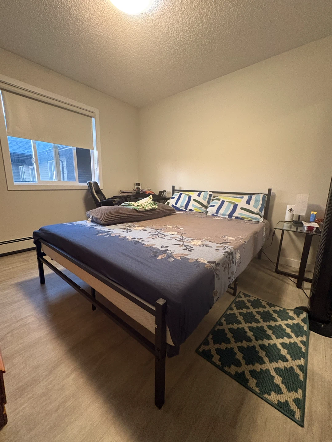 Bed with mattress