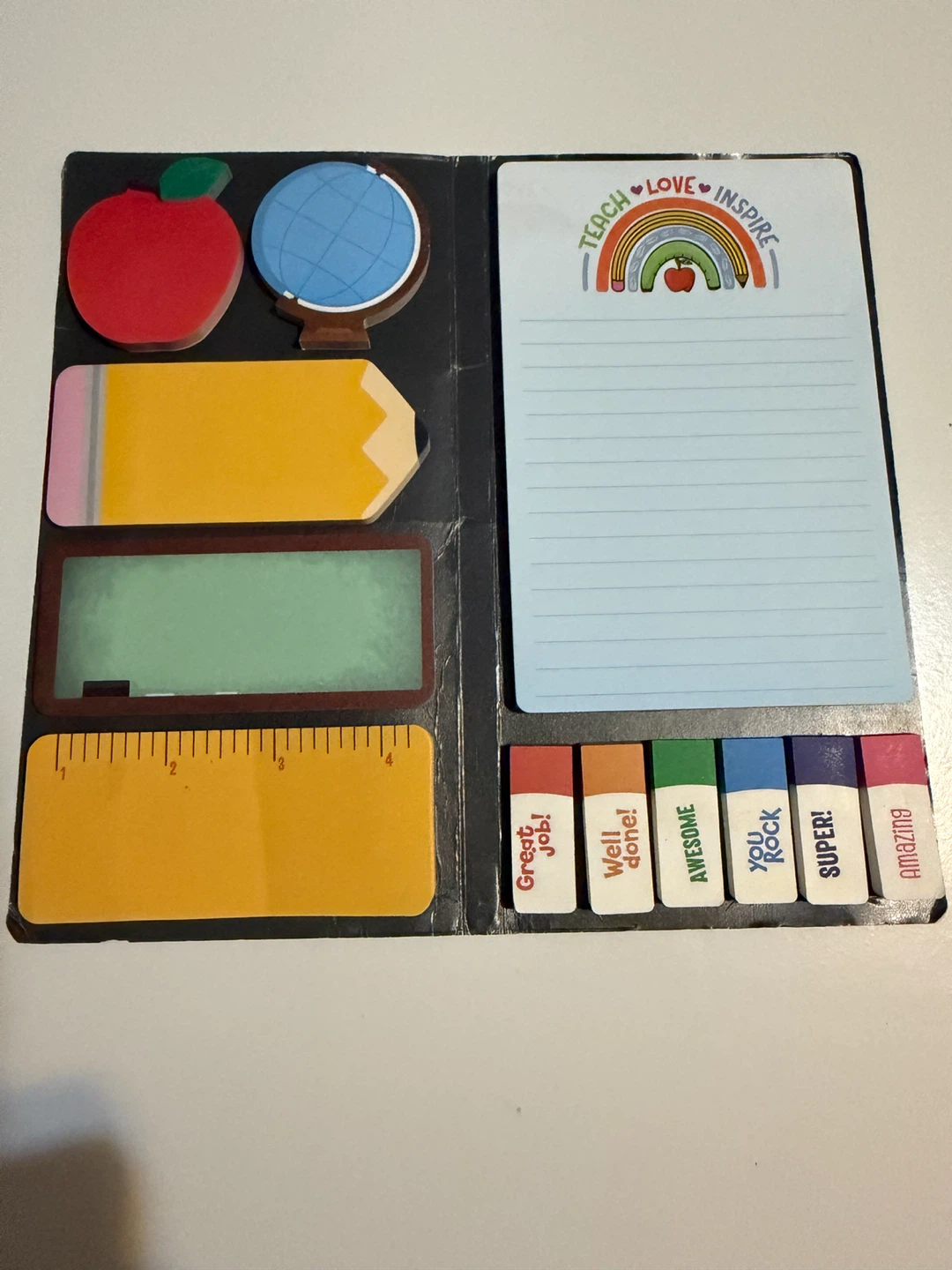 Teacher Stationery Set with Sticky Notes & Mini Erasers - photo 2