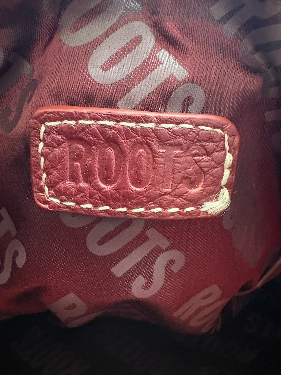 Roots Leather Crossbody Bag - Deep Red/Burgundy - photo 5