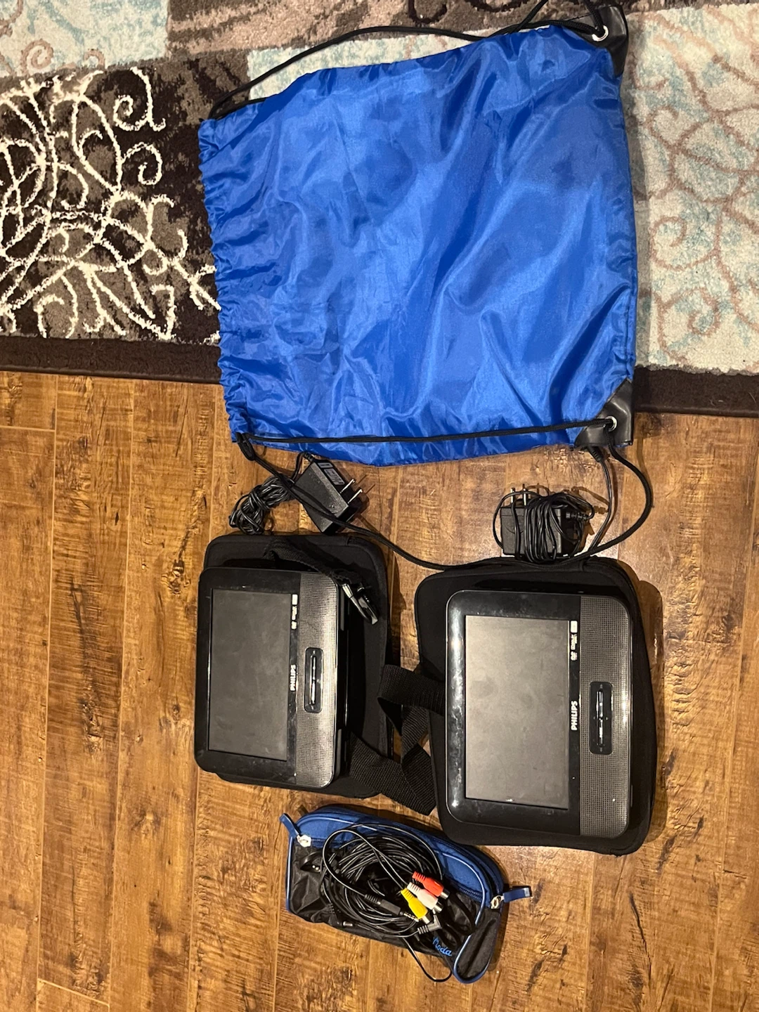 Philips Portable Dual Screen DVD Player with Travel Bag