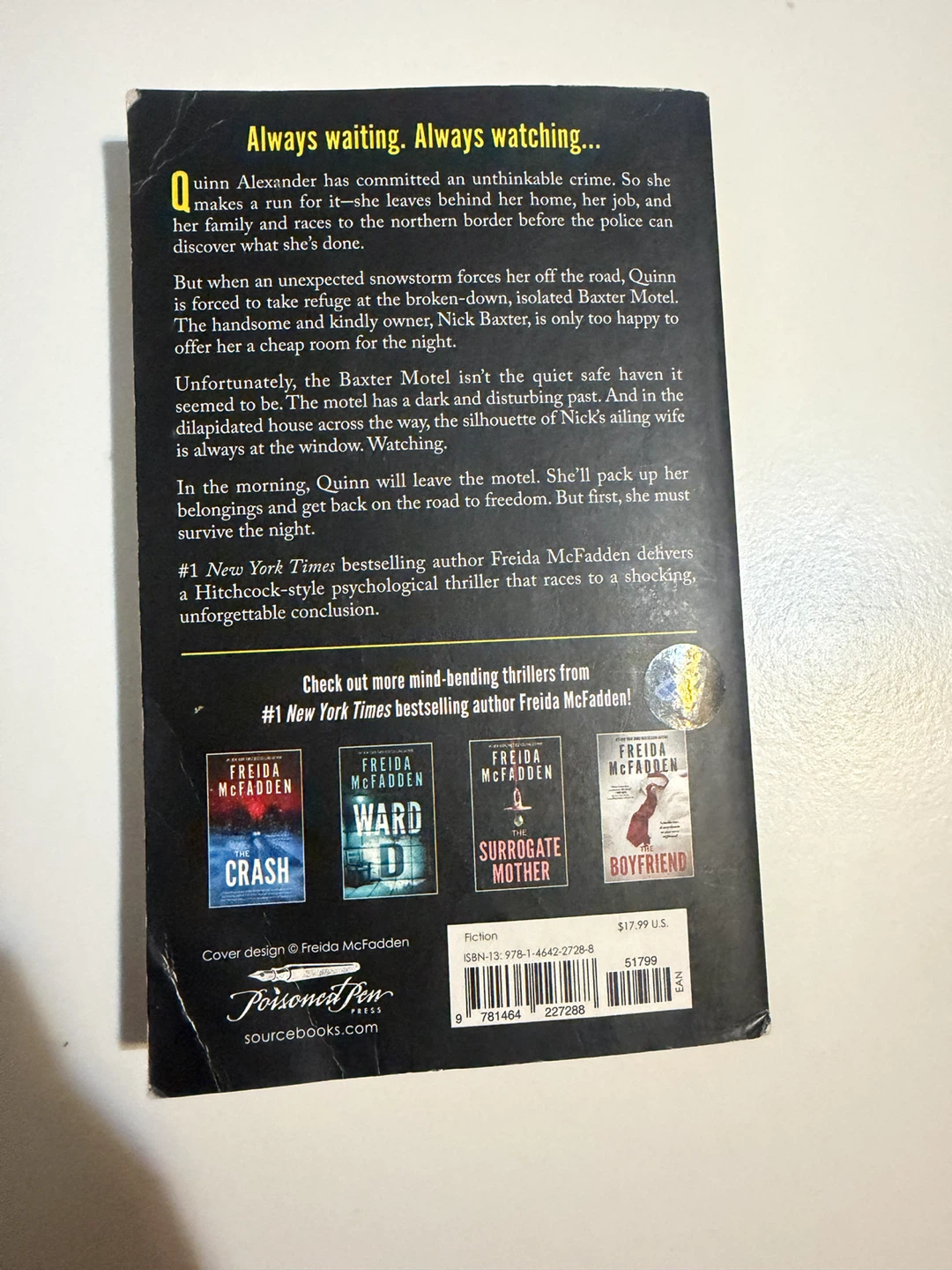 Do Not Disturb by Freida McFadden Paperback Book - photo 2