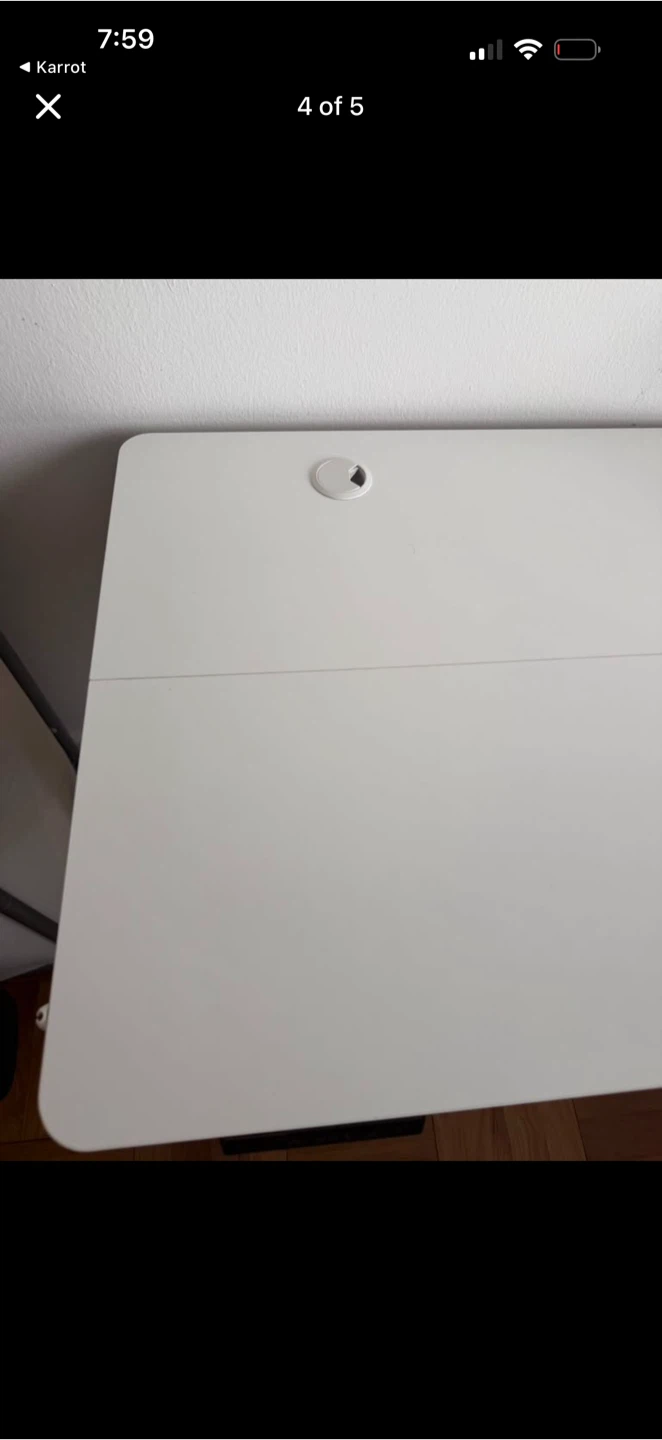 White Standing Desk - photo 2