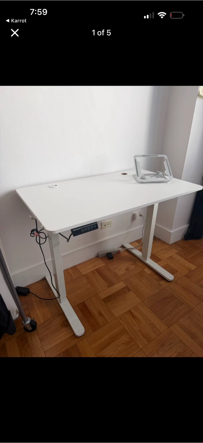 White Standing Desk - photo 3