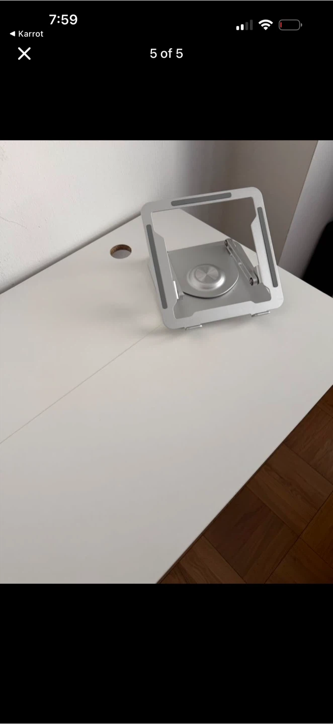 White Standing Desk - photo 5