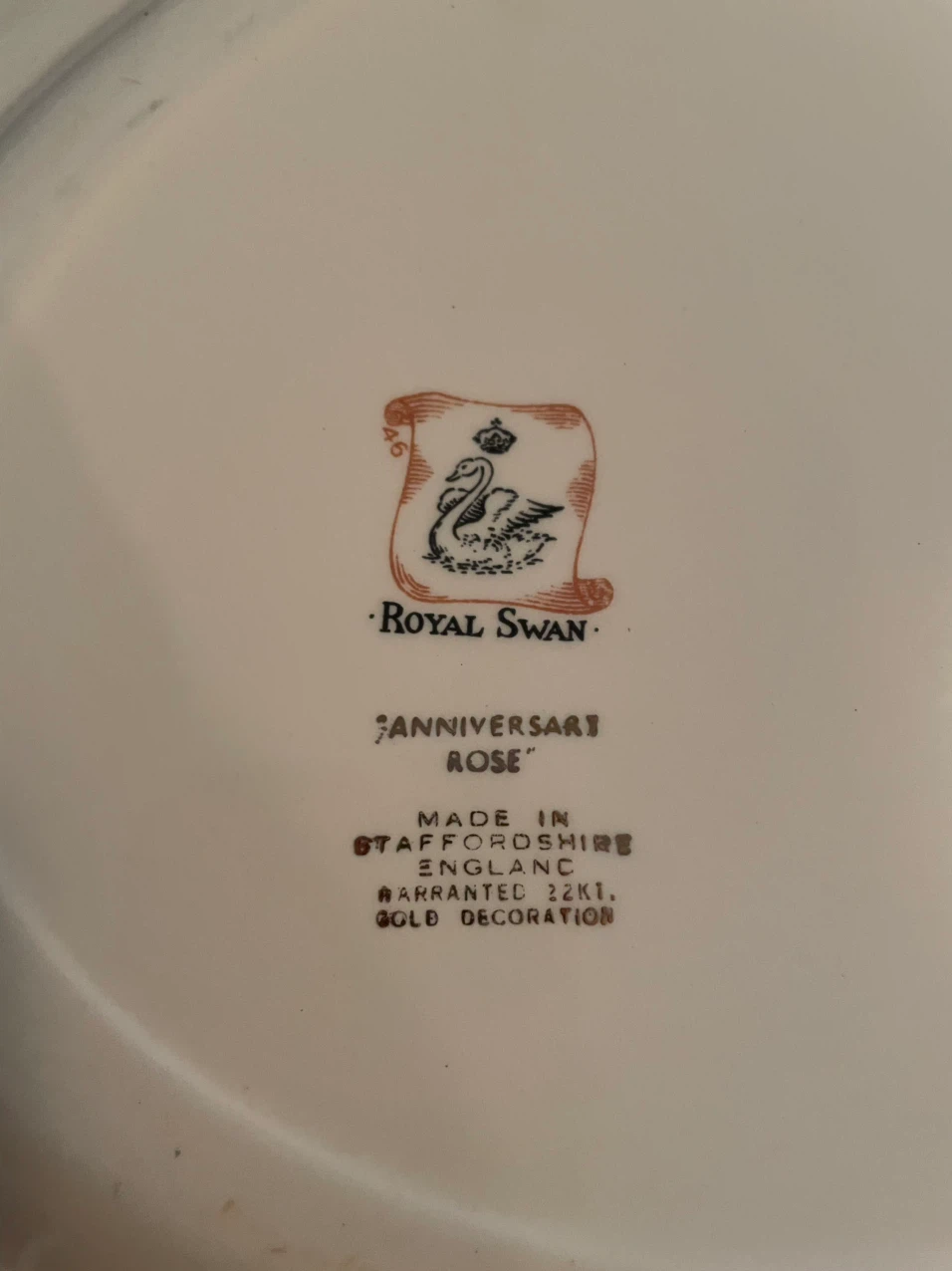 Royal Swan Anniversary Rose Platter - photo 2