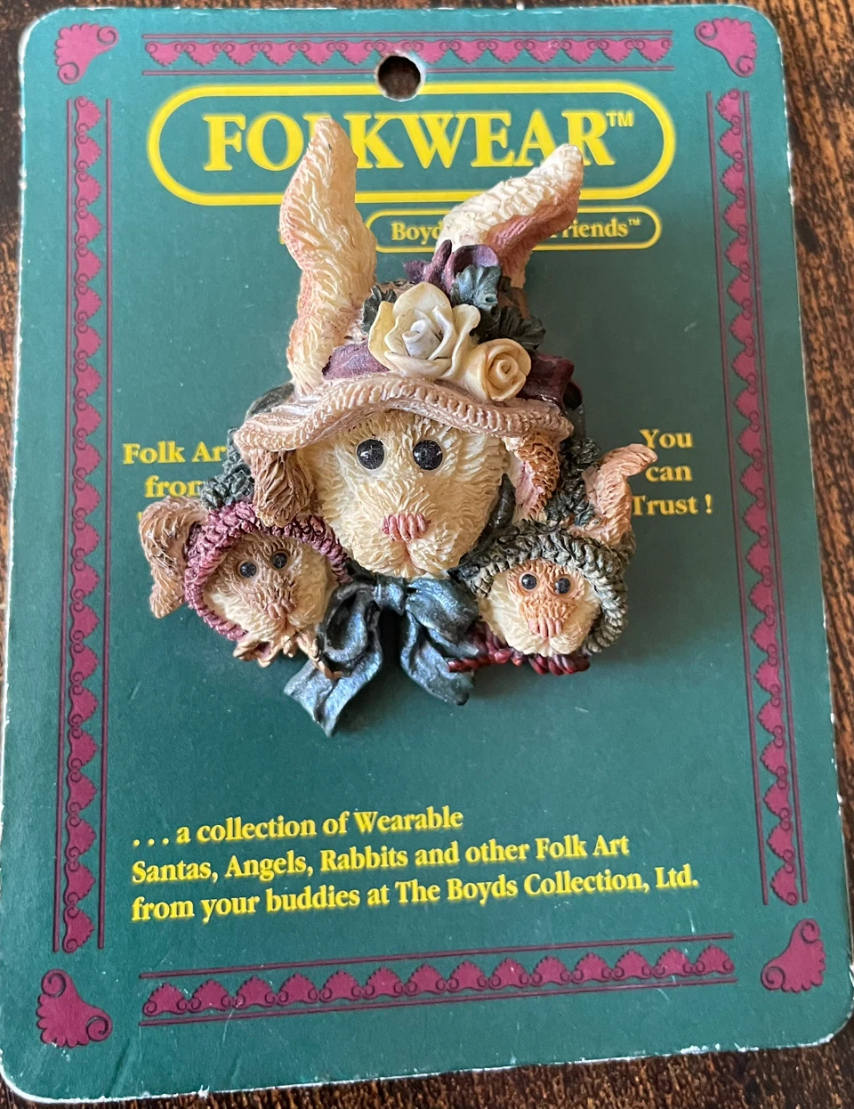 Boyds Bears & Friends Folkwear Collection Pin