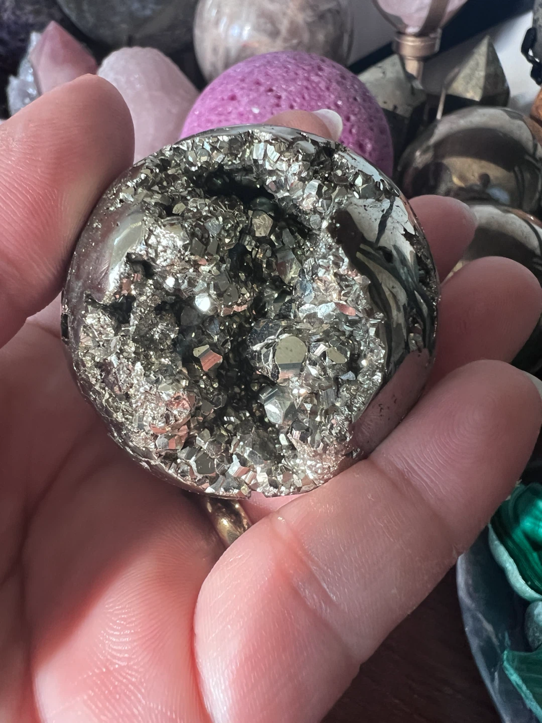 DRUZY PYRITE SPHERE - photo 5