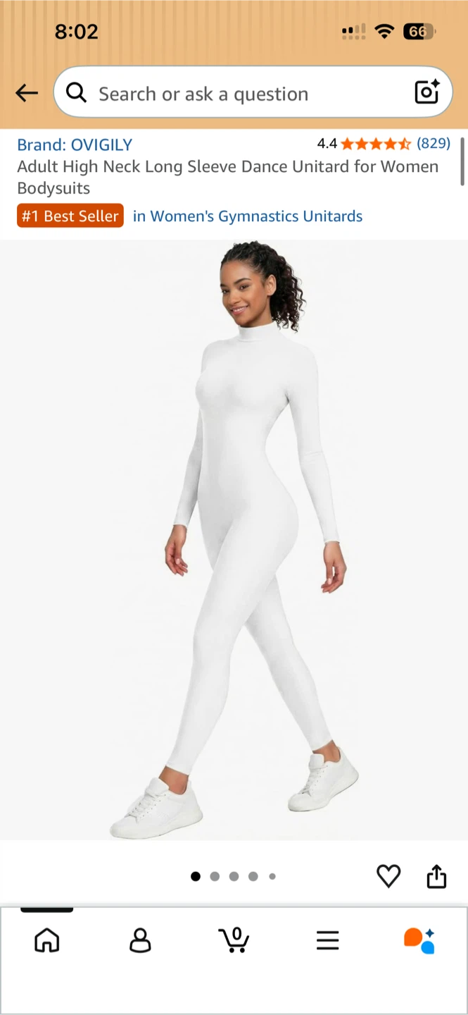 White Bodysuit/Unitard