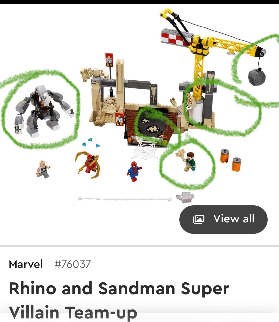 LEGO Rhino and Sandman Super Villain Team-up 76037 - 20% comp - photo 4