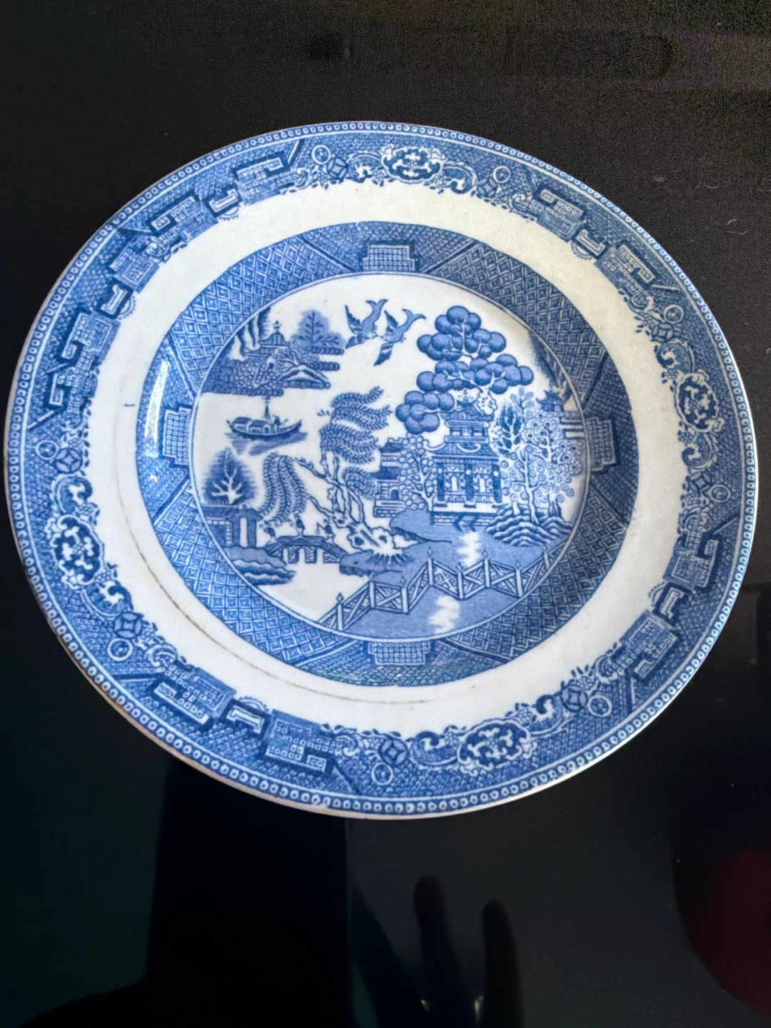 Blue Willow Style Plate