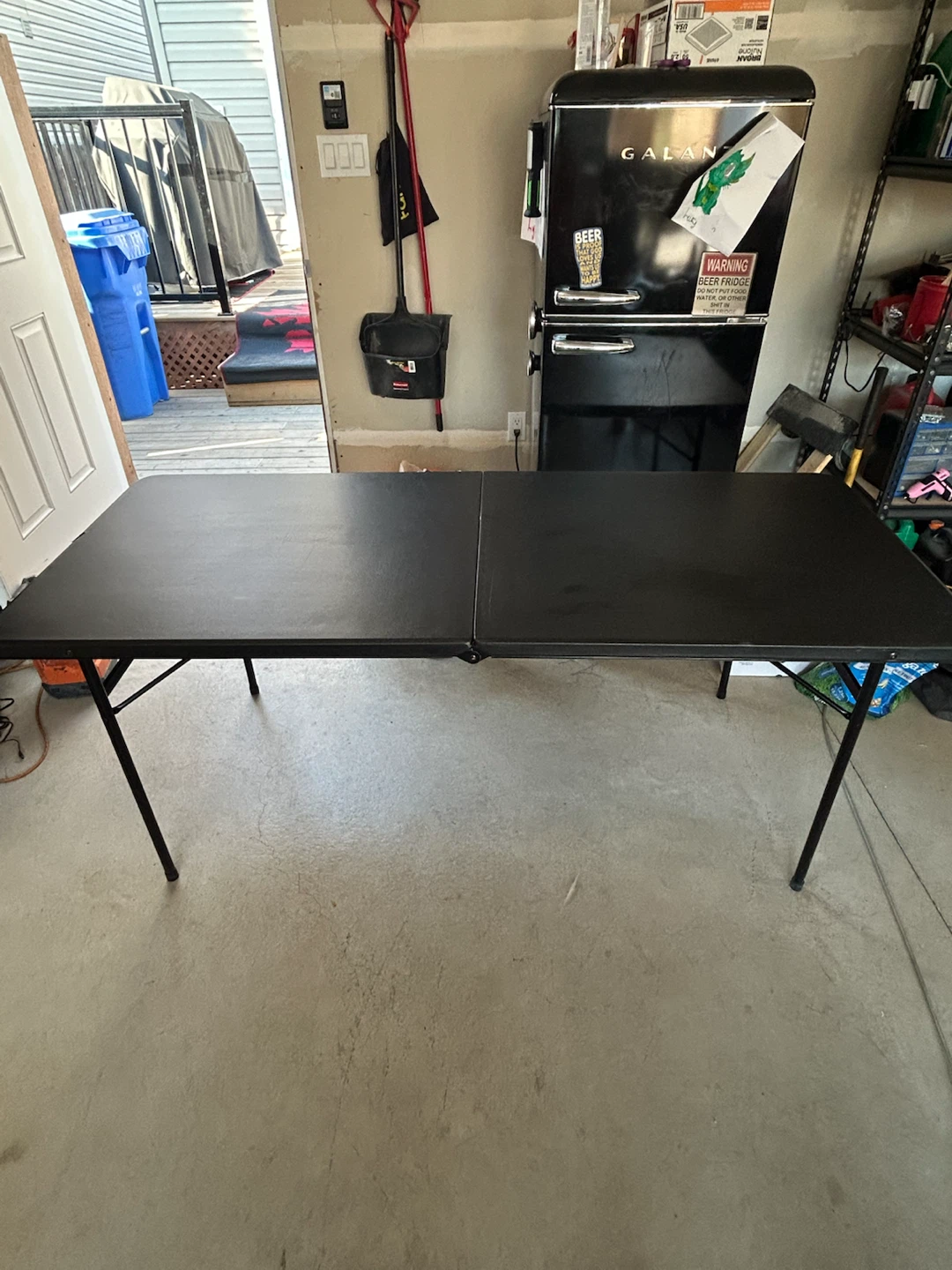 Black Folding Table