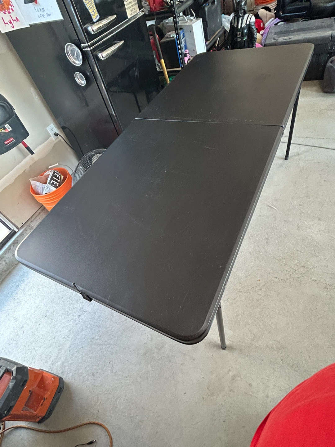 Black Folding Table - photo 2