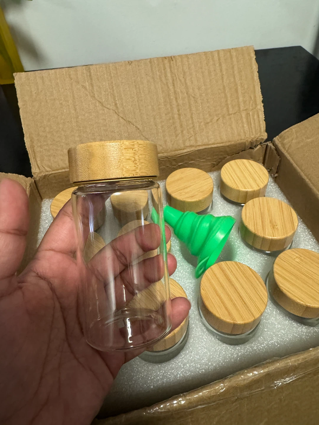 12 pack 120ml Glass Jars with Bamboo Lids