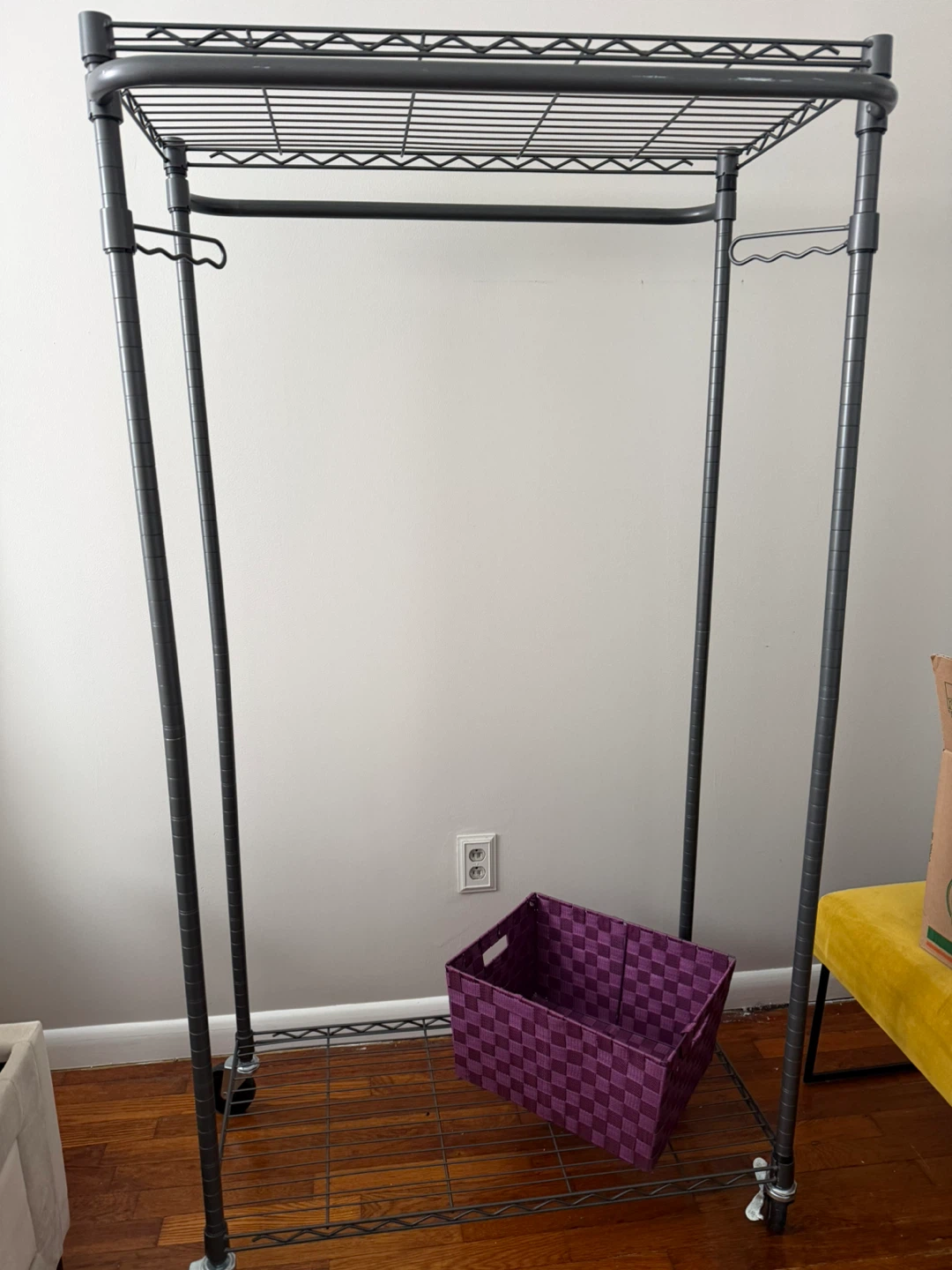 Wire Garment Rack with Wheels - photo 3