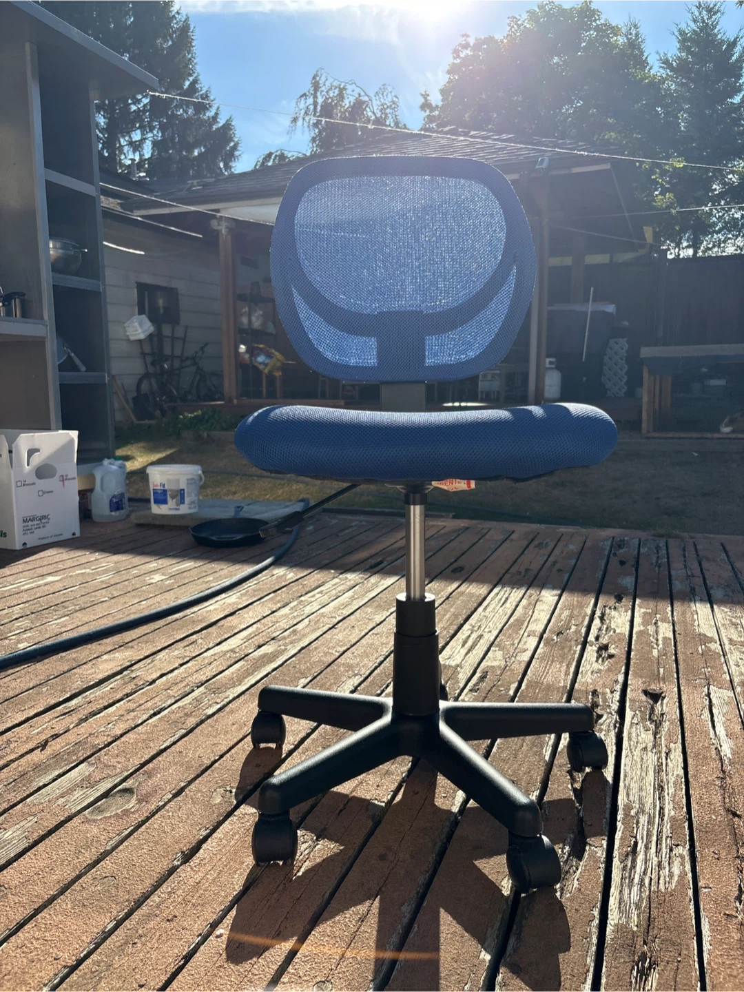 Blue Mesh Office Chair - photo 4