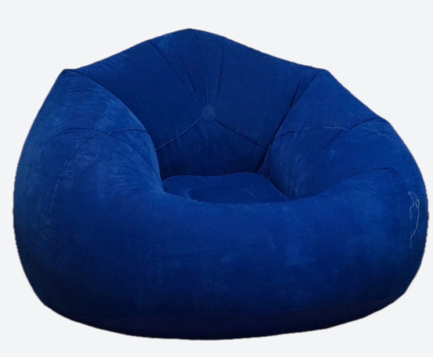 2 Blue Inflatable Bean Bag Chair