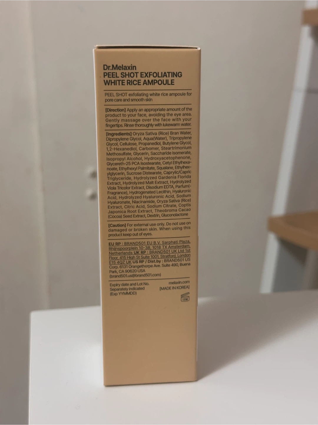 Dr. Melaxin Peel Shot Exfoliating White Rice Ampoule - photo 2