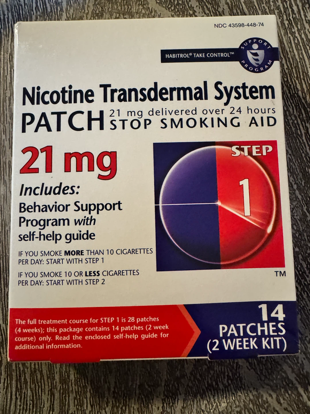 Habitrol Nicotine Transdermal System Patch 21 mg