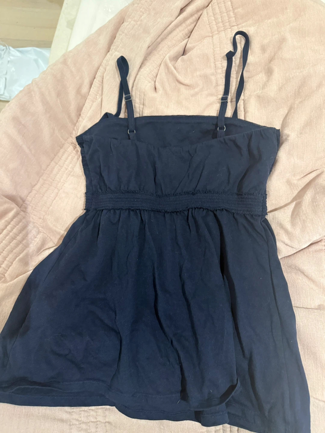 Hollister Navy Lace Trim Babydoll Camisole - Size S - photo 2
