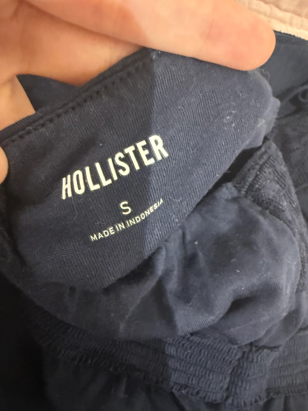 Hollister Navy Lace Trim Babydoll Camisole - Size S - photo 3