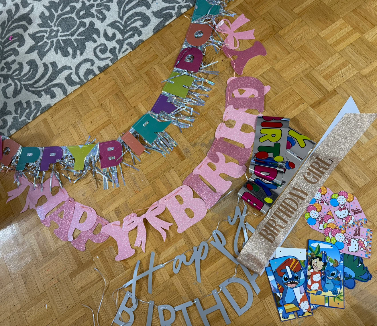 Birthday Party Banner & Sash Set
