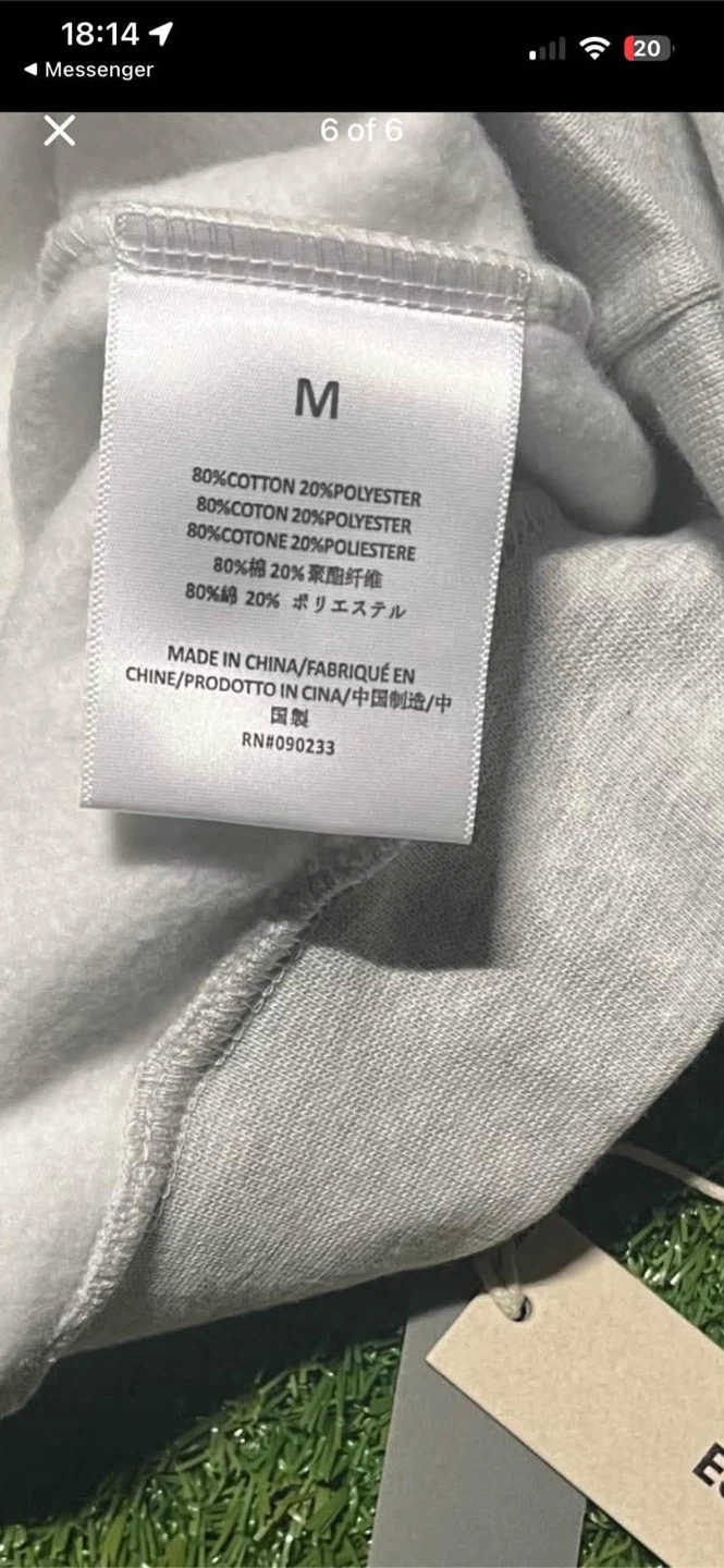 ESSENTIALS Fear of God Grey Hoodie - photo 2