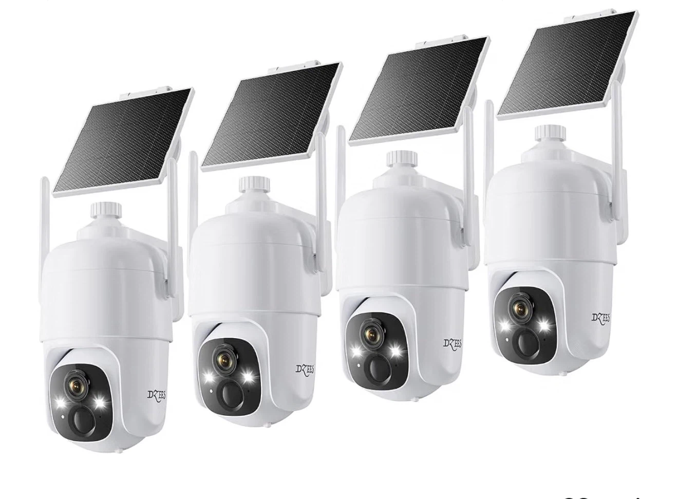 Dzees Solar Powered Wire-Free Home Security Camera System