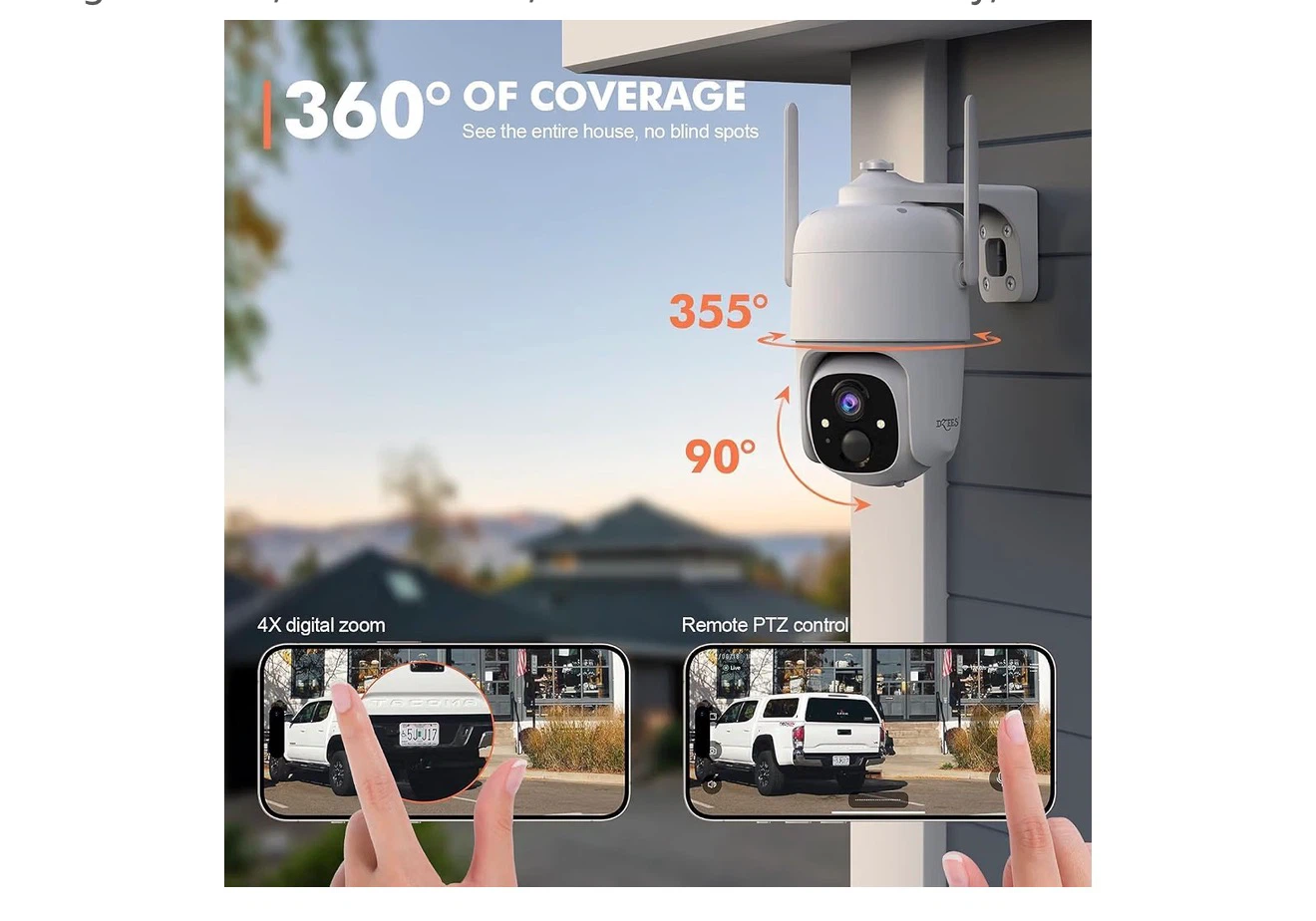 Dzees Solar Powered Wire-Free Home Security Camera System - photo 5