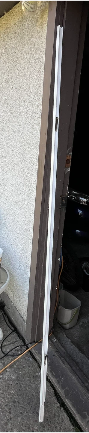 White Accordion Door with Hardware - photo 2