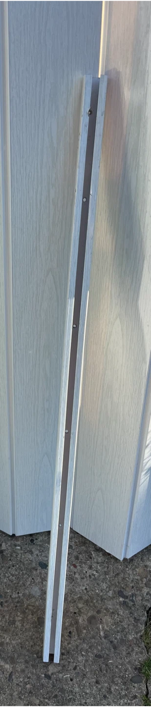 White Accordion Door with Hardware - photo 3