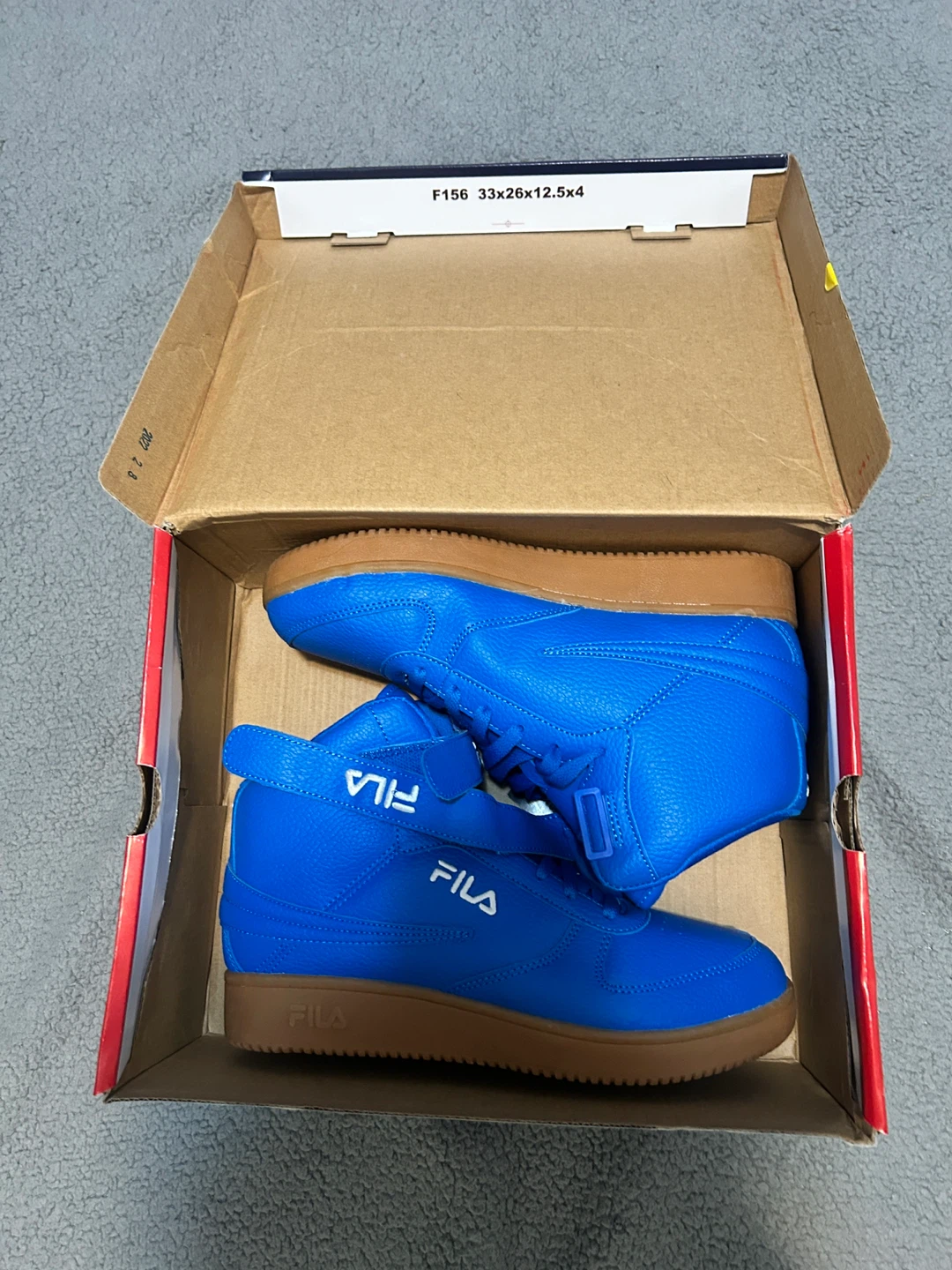 Fila A-High Gum Blue High Top Sneakers - Men's Size 8 - photo 5