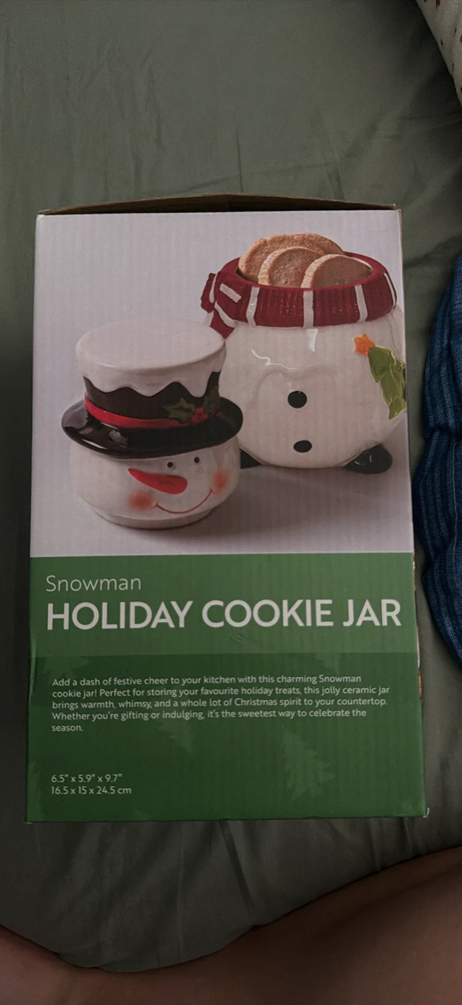 Snowman Holiday Cookie Jar - photo 2