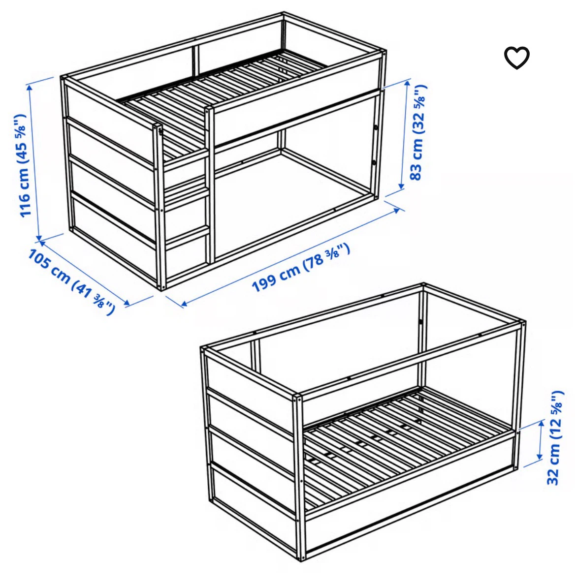 IKEA KURA Bed Frame with Tent - photo 2