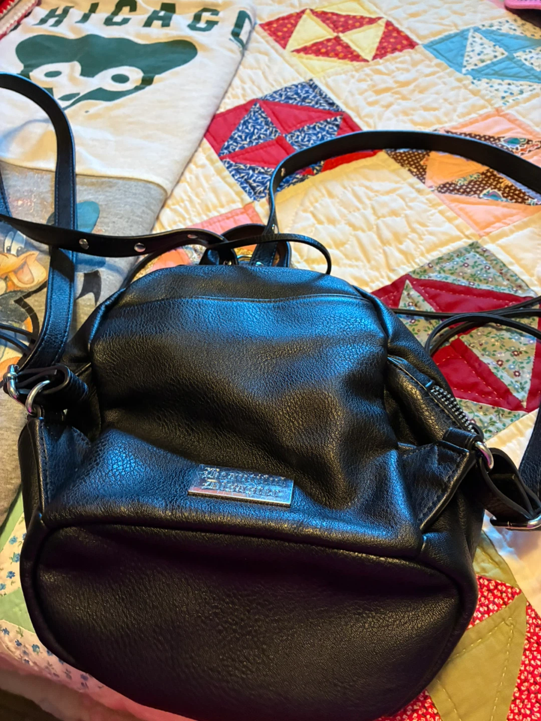 Beautiful Disaster Black Faux Leather Mini Backpack - photo 2