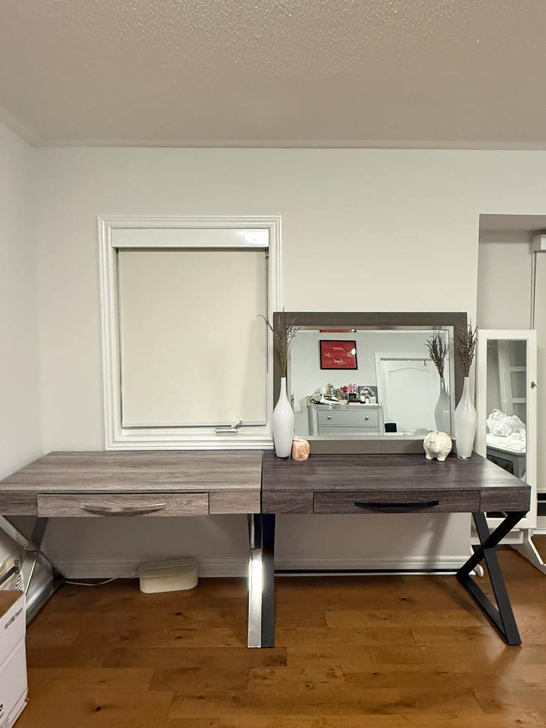 Grey Wood Desk each $60 - photo 2