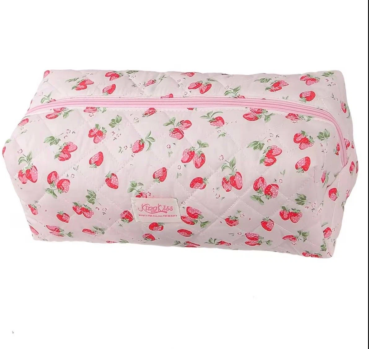 Strawberry Quilted Makeup Bag - photo 5