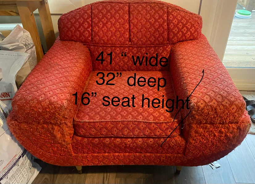 Free vintage  sofa and chair - photo 2