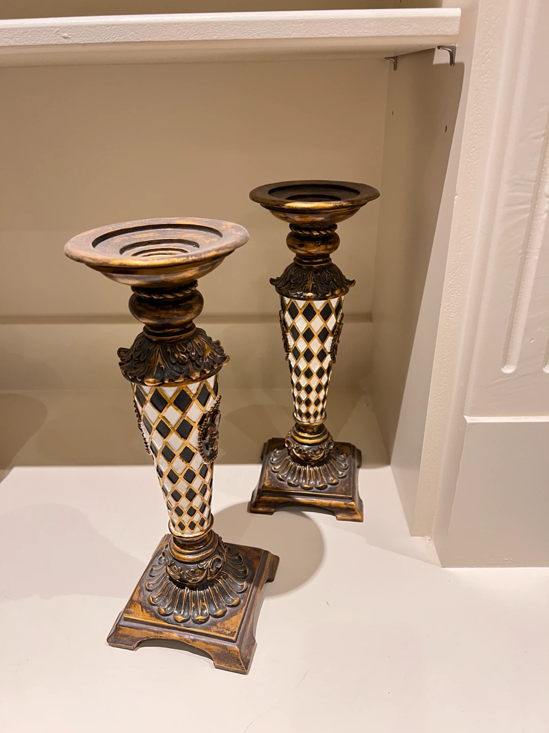 Pair of Ornate Candlesticks