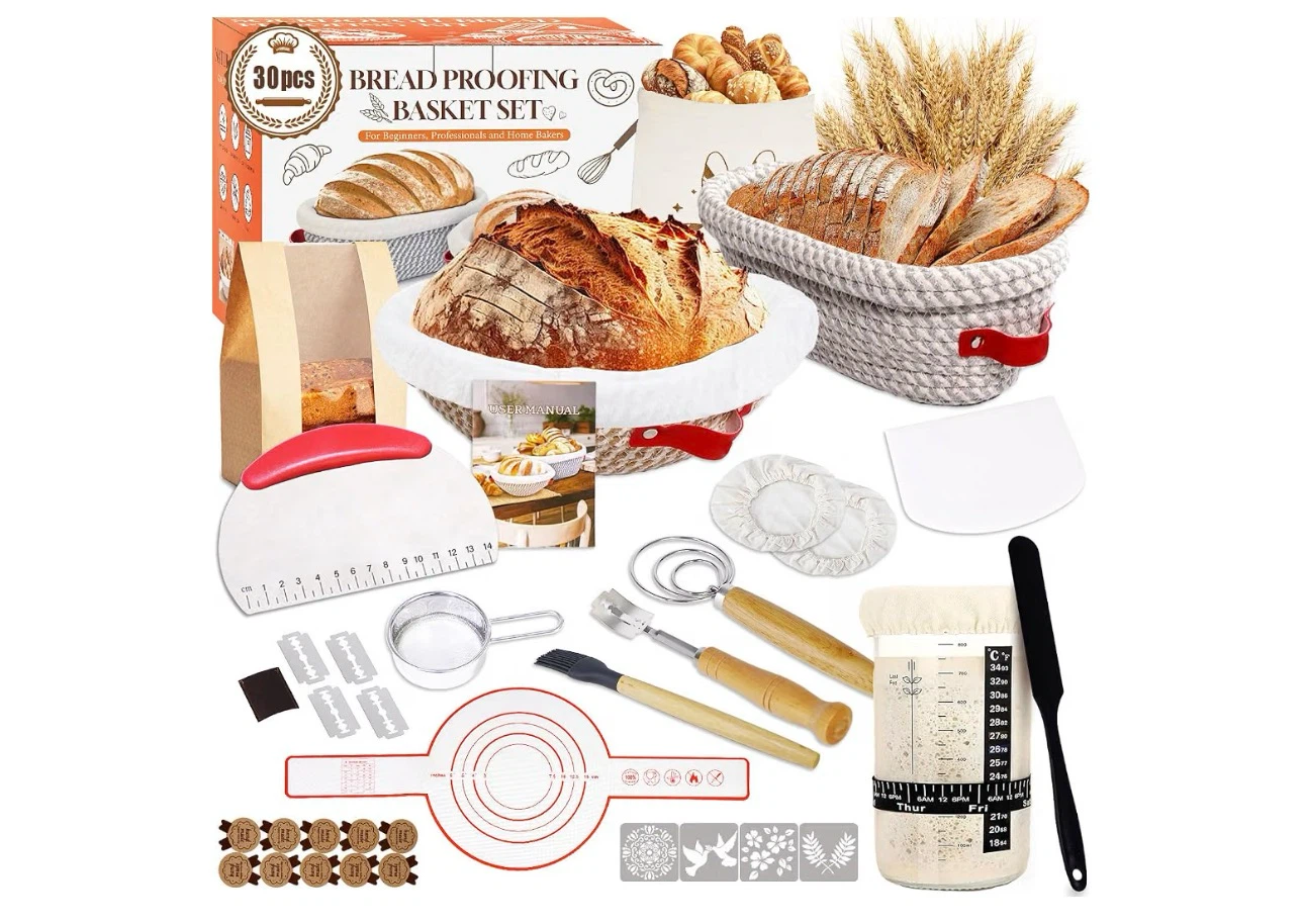 30 Pcs Sourdough Bread Proofing Basket Set - photo 4