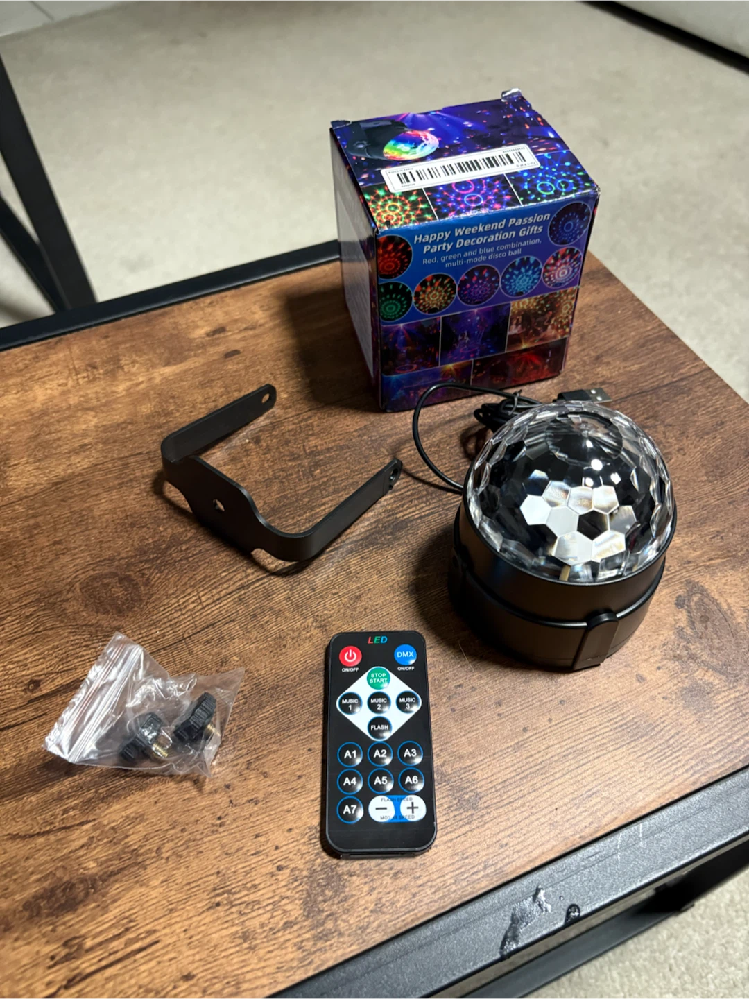 New RGB LED Disco Party Light with Remote