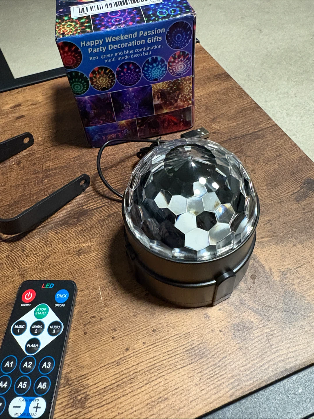 New RGB LED Disco Party Light with Remote - photo 2