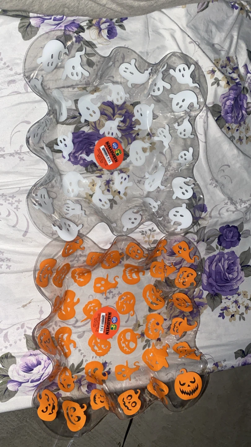 Halloween Serving Platters - Ghosts & Pumpkins