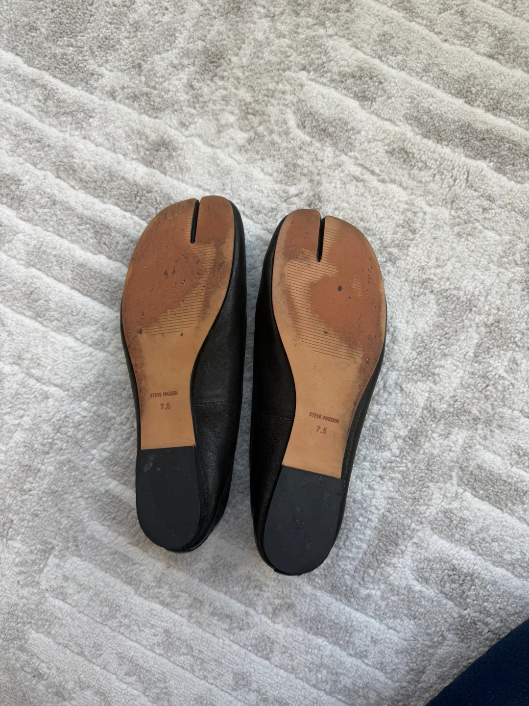 Steve Madden Calico Black Leather Tabi Flats - photo 3