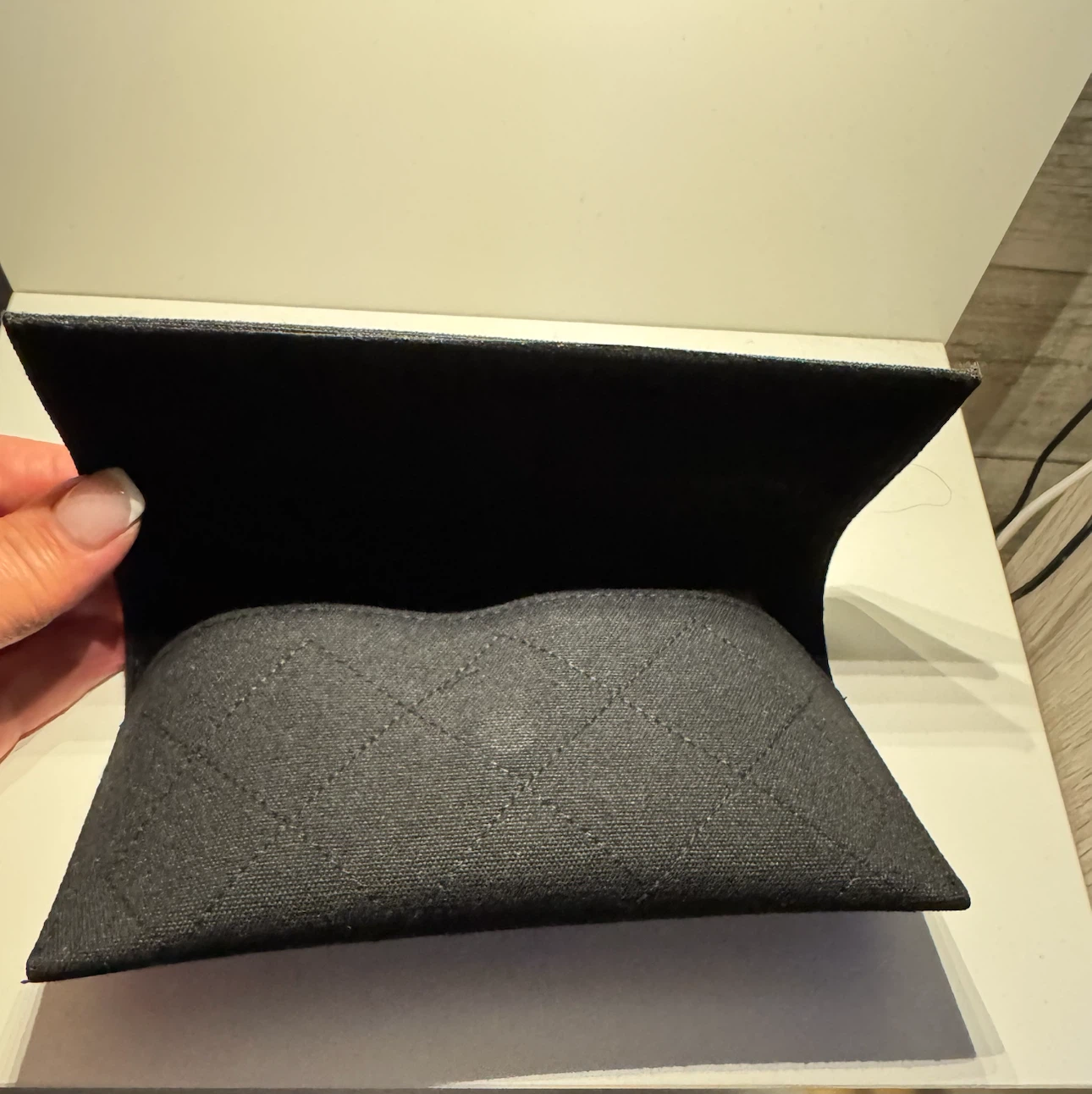 CHANEL Black Quilted Eyeglass case - photo 4