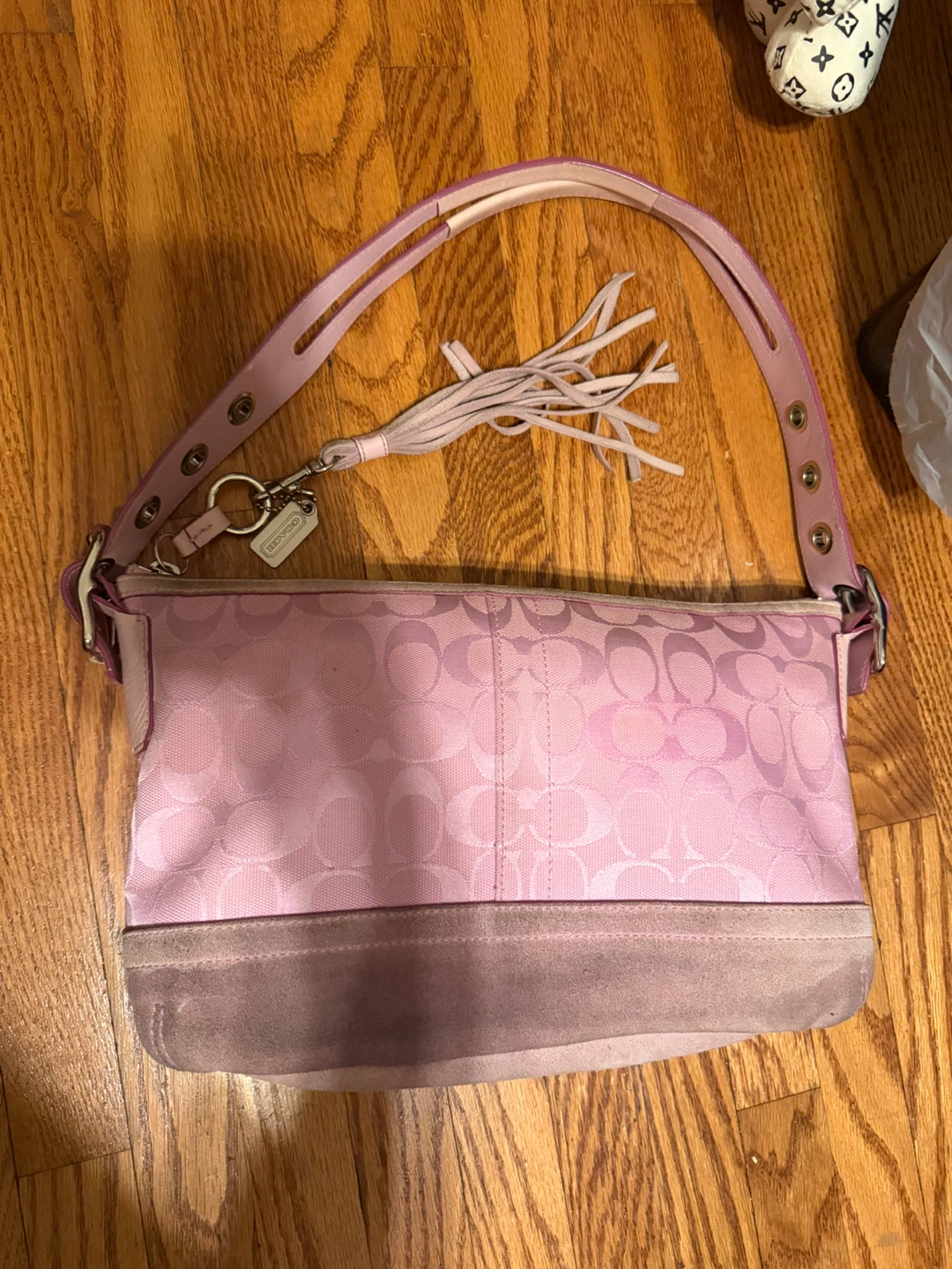 rare 2000s coach pink Demi bag